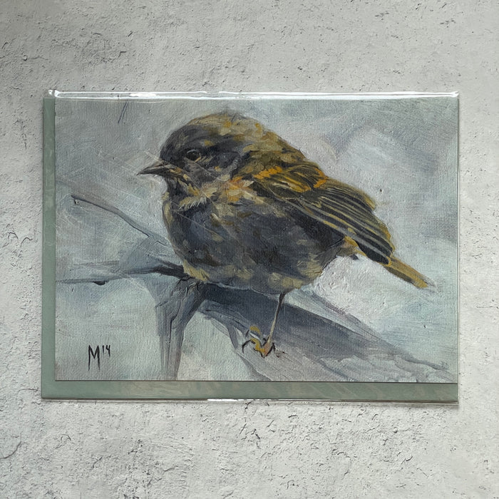 White Warbler Card