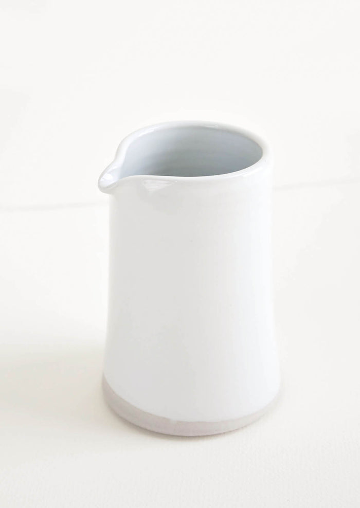 W/R/F Pitcher in Glossy White / 16 oz - LEIF