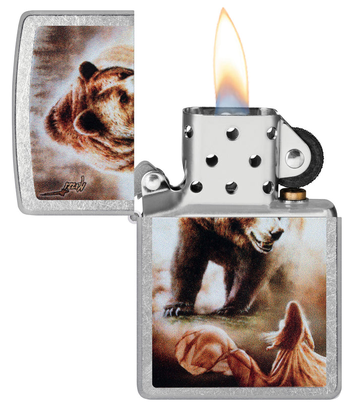 Zippo Mazzi Grizzly Bear Street Chrome 48330