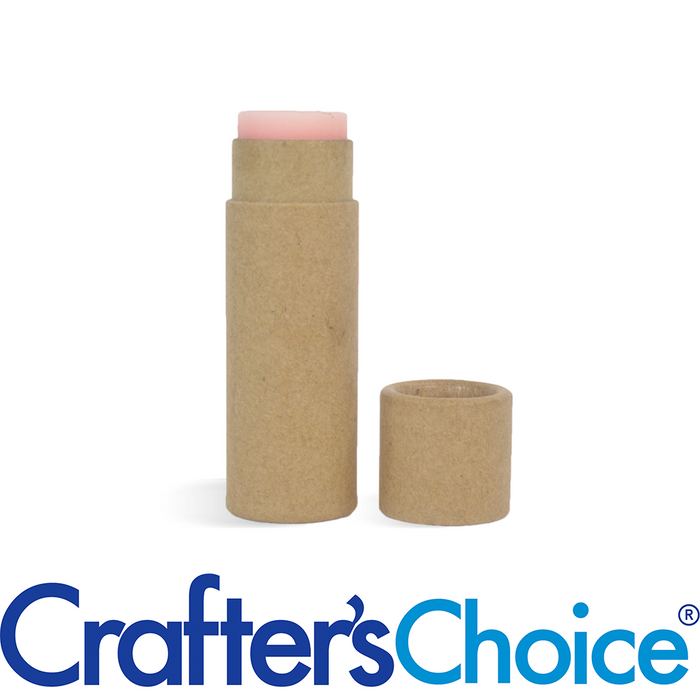 0.3 oz Kraft Paperboard Lip Tube & Cap Set Push Up