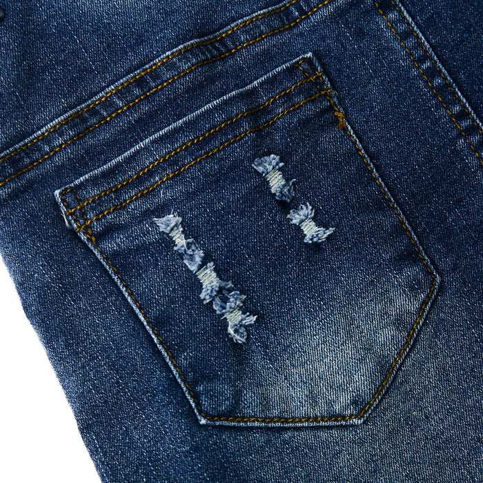 12M-10T Baby Little Girls Denim Skirt, Ripped Soft Strechy Girls Summer Jeans Overalls Dress