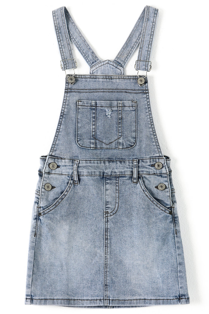 18M-10T Girls Skirt,Ripped Soft Strechy Denim Girls Summer Overalls Dress