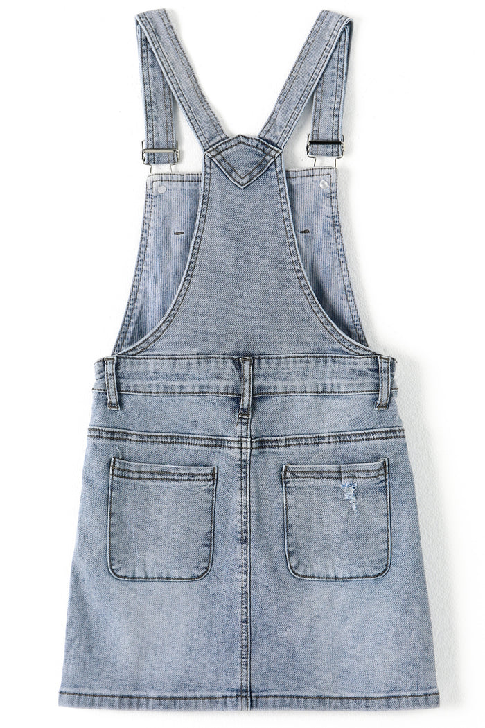 18M-10T Girls Skirt,Ripped Soft Strechy Denim Girls Summer Overalls Dress