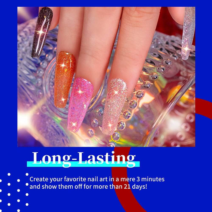 ✨NEW IN🔥RARJSM ® 6 Colors Brilliant fireworks Glitter Gel Nail Polish Set | 6pcs 7.5ml