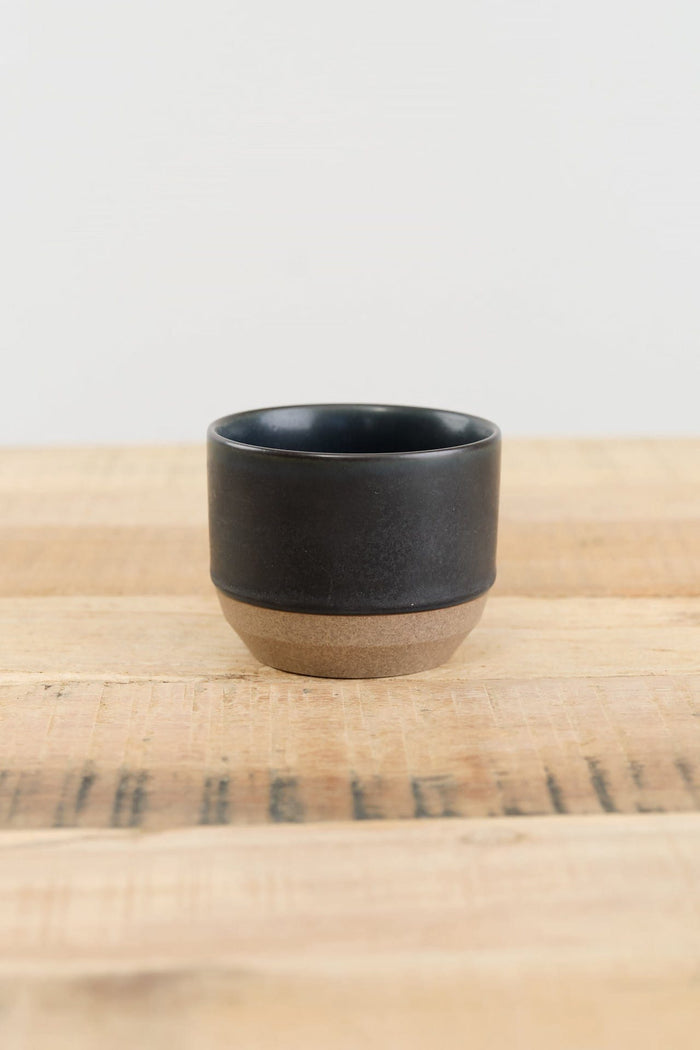 Kinto Home CoffeeTea 6 oz Ceramic Lab Cup Black / 3" Dia X 2.5" H