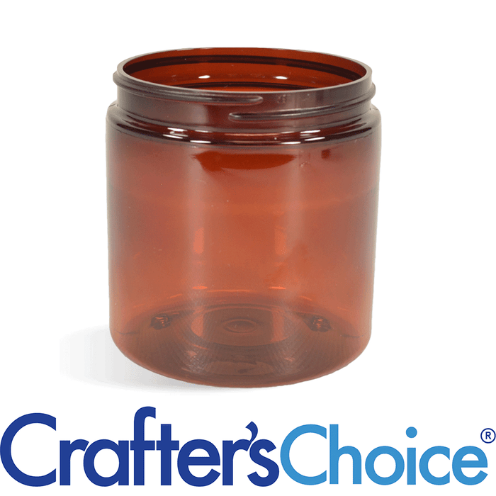 8 oz Amber Basic Plastic Jar