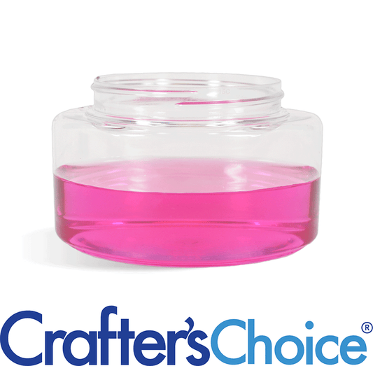 8 oz Clear Powell Oval Plastic Jar