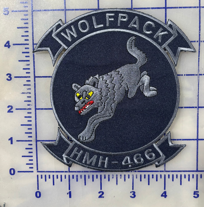 Officially Licensed USMC HMH-466 Wolfpack Original Squadron Patch