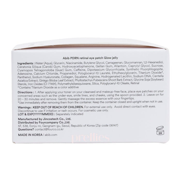 Abib PDRN Retinal Eye Patch Glow Jelly 84g (60pcs) - Pretties.com.hk