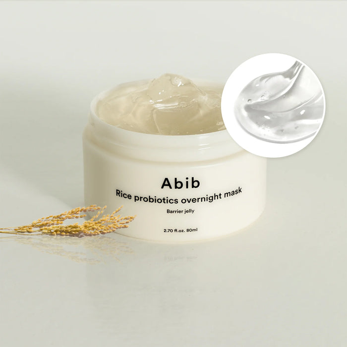 ABIB Rice Probiotics Overnight Mask Barrier Jelly - naktinė veido kaukė