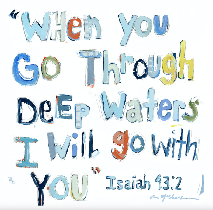 Acrylic Block Isaiah Blue Home Decor in  at Wrapsody