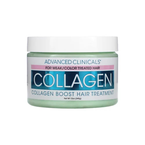 ADVANCED CLINICALS Collagen Hair Treatment + Quinoa + Gensing + Coconut Oil ماسك الكولاجين للشعر من ادفانسد كلينيكالز