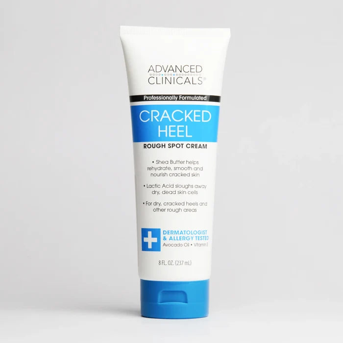 ADVANCED CLINICALS Cracked Heel Rough Spot Cream For Salon Professionals كريم القدمين من ادفانسد كلينيكالز