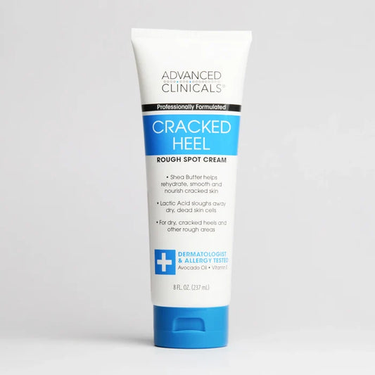 ADVANCED CLINICALS Cracked Heel Rough Spot Cream For Salon Professionals كريم القدمين من ادفانسد كلينيكالز