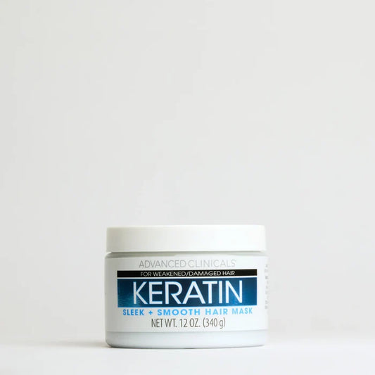 ADVANCED CLINICALS Keratin Sleek + Smooth Hair Mask ماسك الشعر بالكيراتين من ادفانسد كلينيكالز