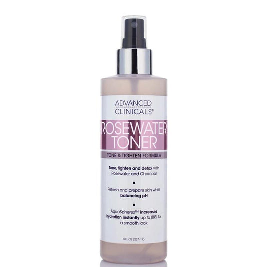 ADVANCED CLINICALS Rosewater Toner Tone & Tighten Formula تونر ماء الورد من ادفانسد كلينيكالز