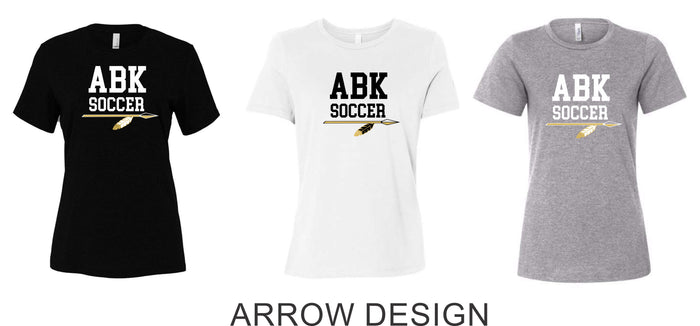 AHS Soccer Ladies Bella Canvas Tee-4 Designs