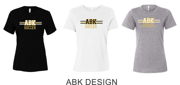 AHS Soccer Ladies Bella Canvas Tee-4 Designs