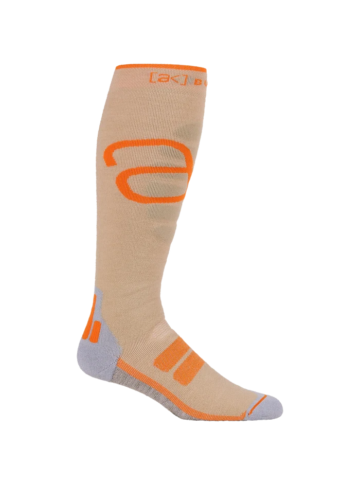 Product image of Burton [ak] Performance+ Socks[Variant:Chinchilla Gray / Goldfish Orange]