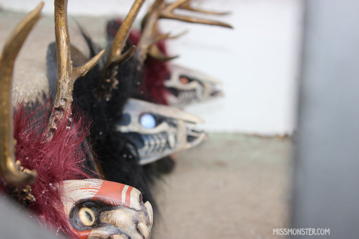 ANTLER SKULL TROPHY HEADS