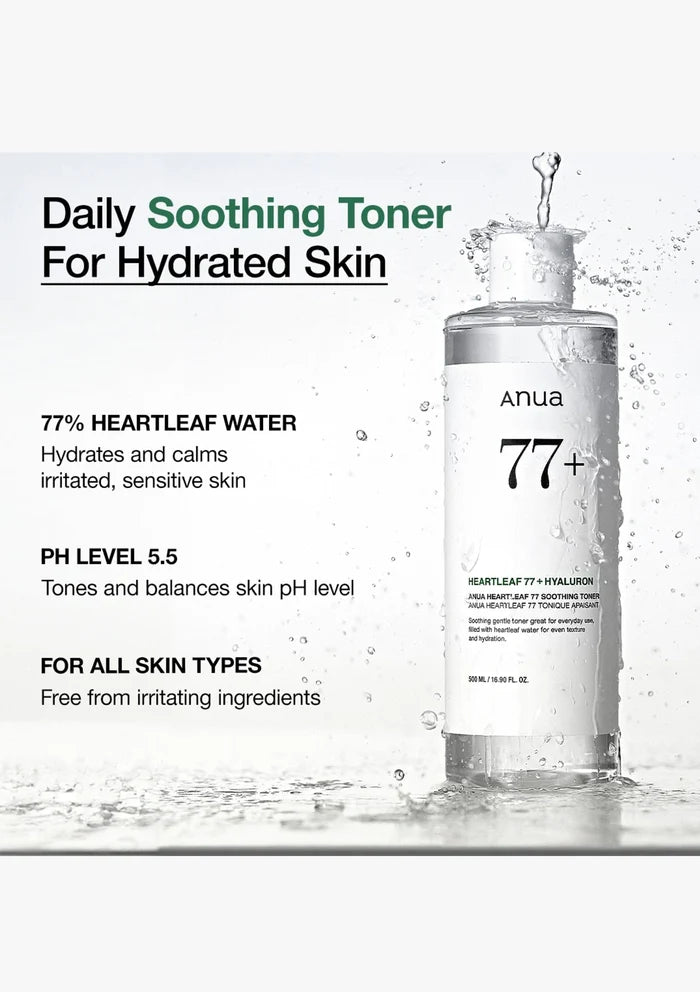 Anua heart leaf soothing toner for Sooh SKin and controls excesss ebum