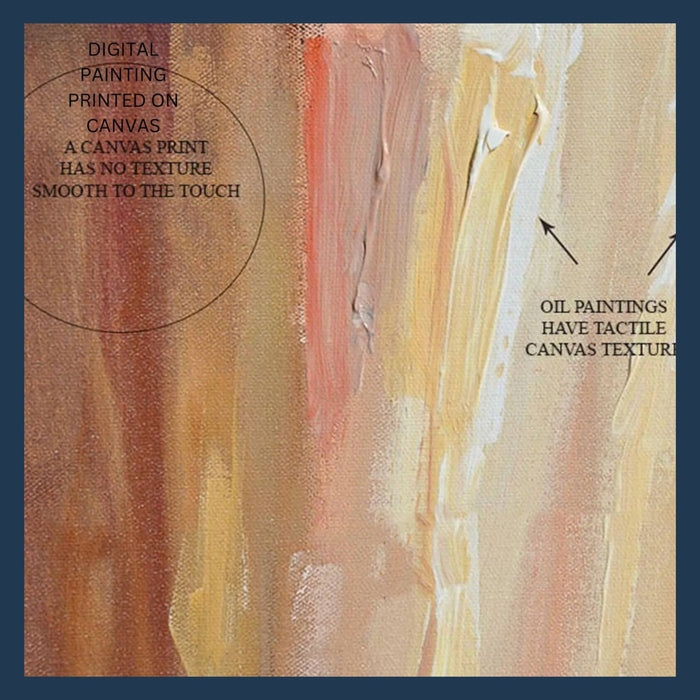 canvas print versus oil painting