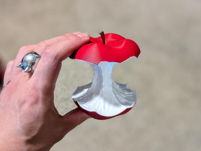 Apple Core Sculpture, Modern Art Decor