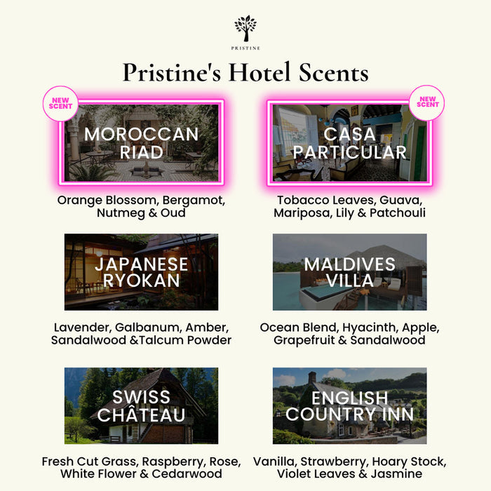 PRISTINE AROMA Aroma Concentrate Hotel Scents Set - 6 x 10ml | Isetan KL Online Store
