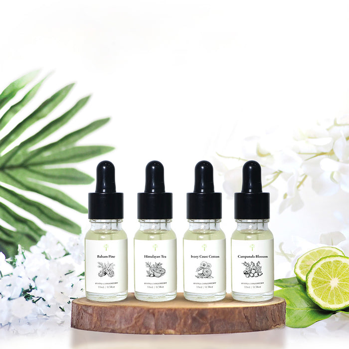 PRISTINE AROMA Aroma Concentrate Signature Scents Set - 4 x 10ml | Isetan KL Online Store