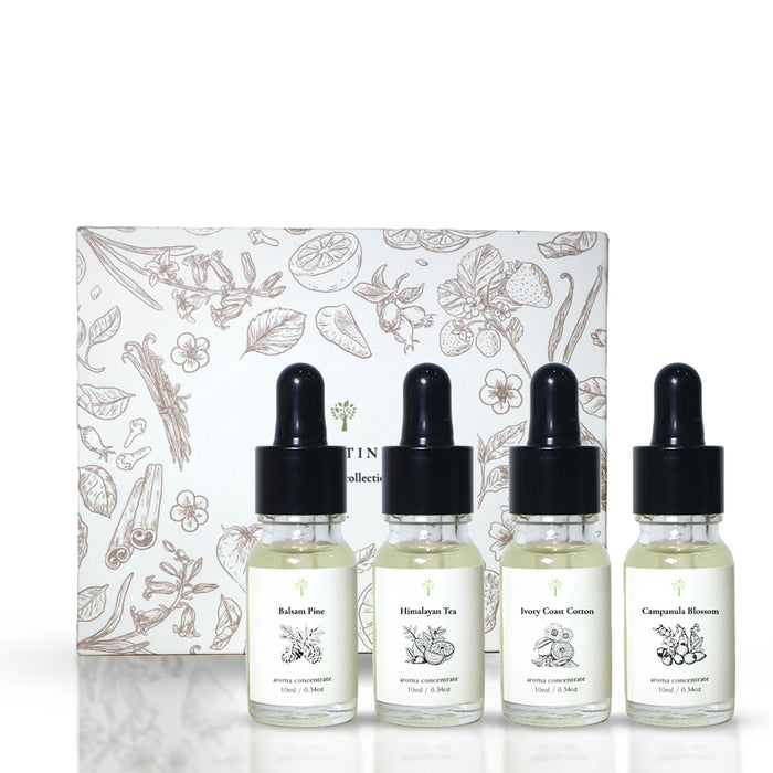 PRISTINE AROMA Aroma Concentrate Signature Scents Set - 4 x 10ml | Isetan KL Online Store