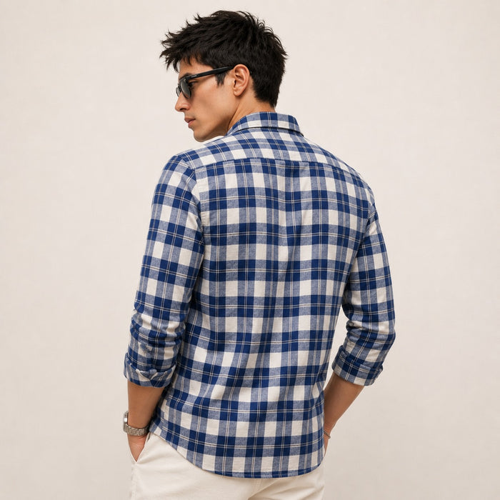 ARZO Blue Plaid Signature Shirt