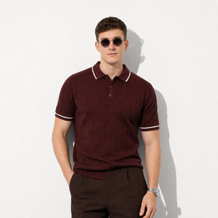 ARZO Bordeaux Signature Polo