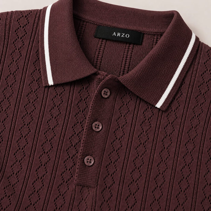 ARZO Bordeaux Signature Polo