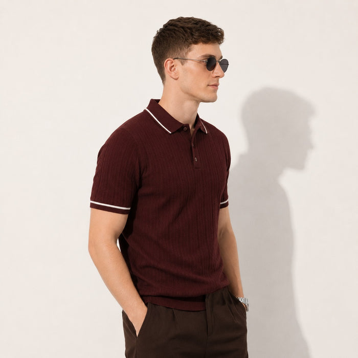 ARZO Bordeaux Signature Polo