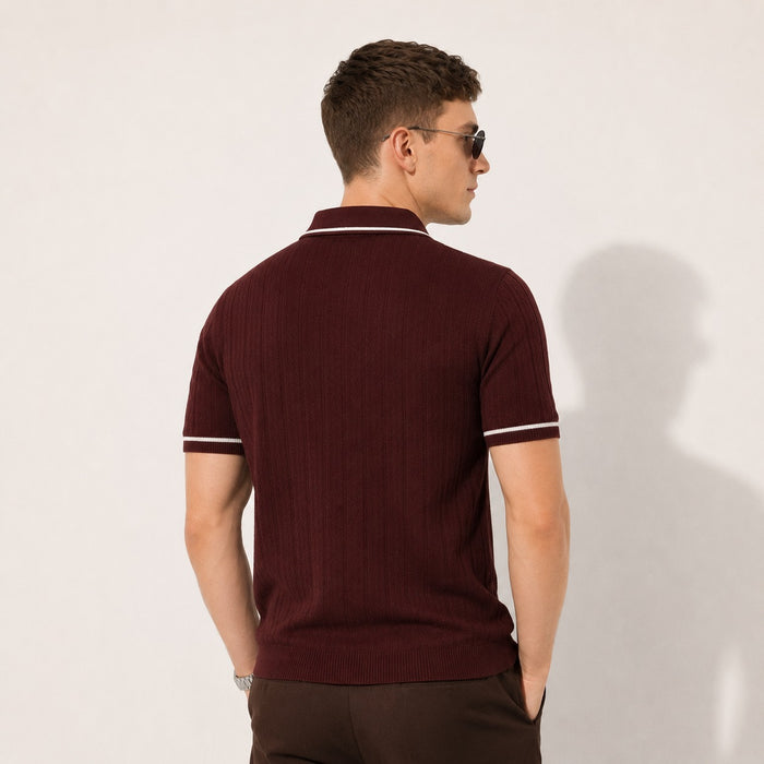 ARZO Bordeaux Signature Polo