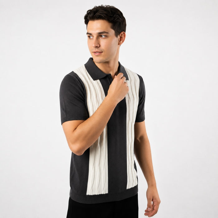 ARZO Graphite Ivory Luxe Polo