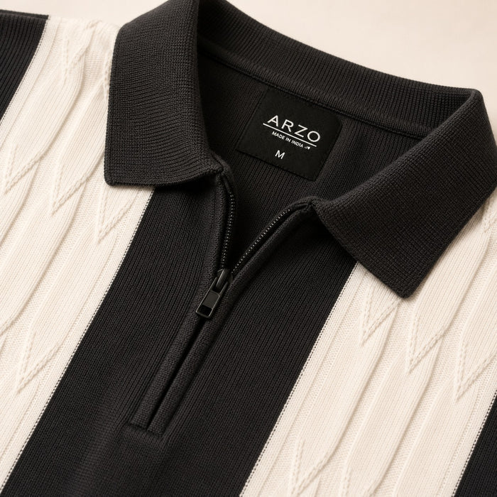 ARZO Graphite Ivory Luxe Polo