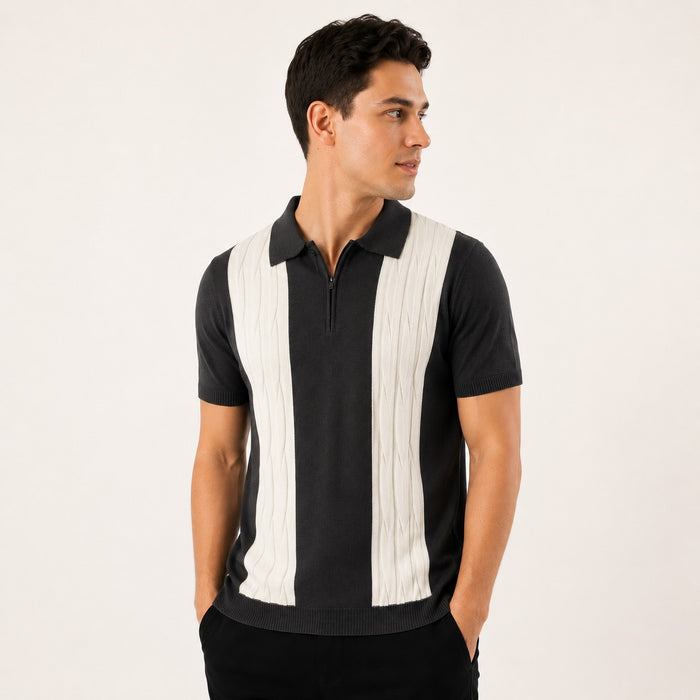 ARZO Graphite Ivory Luxe Polo