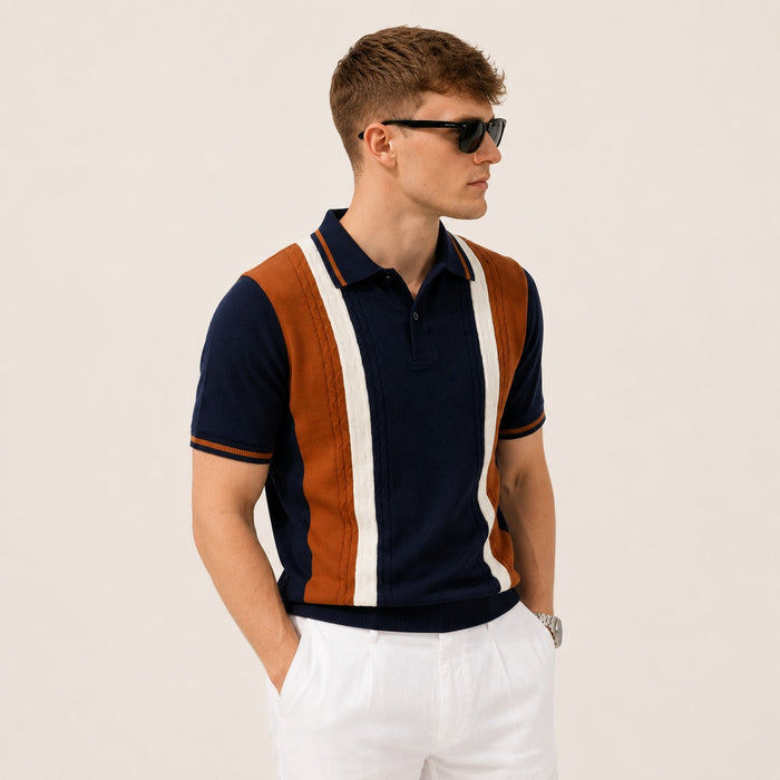 ARZO Heritage Stripe Polo
