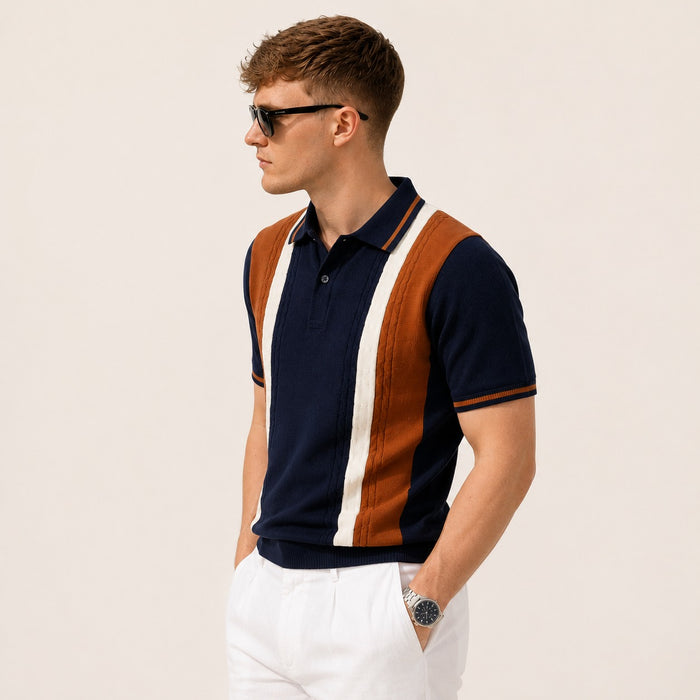 ARZO Heritage Stripe Polo