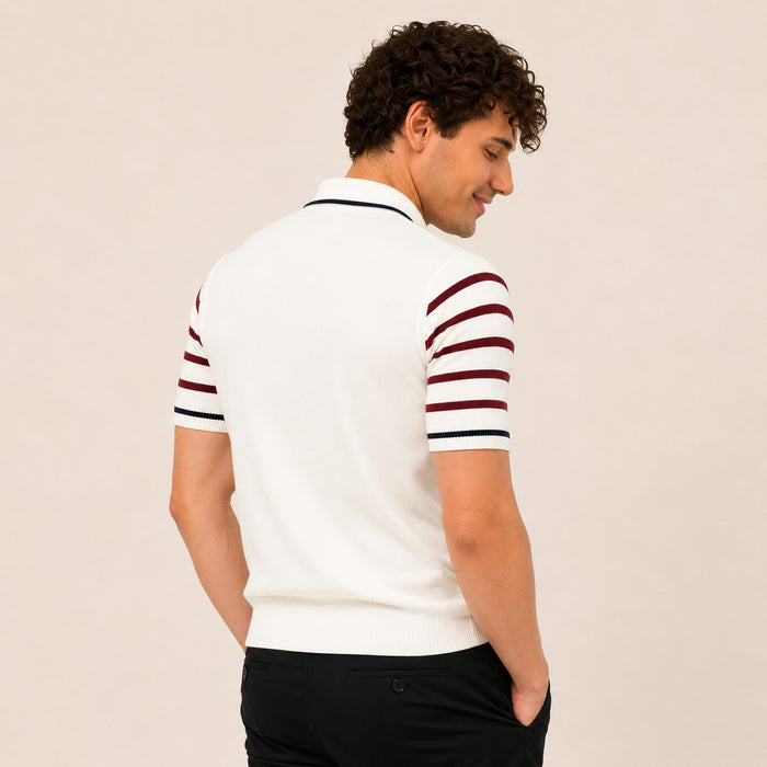ARZO Ivory Edge Polo (White) | Premium Quality