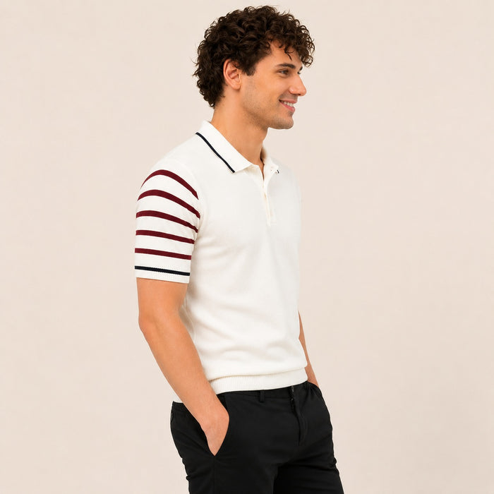 ARZO Ivory Edge Polo (White)
