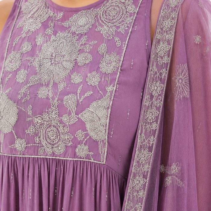 ARZO Lavender Whisper Tiered Suit Set