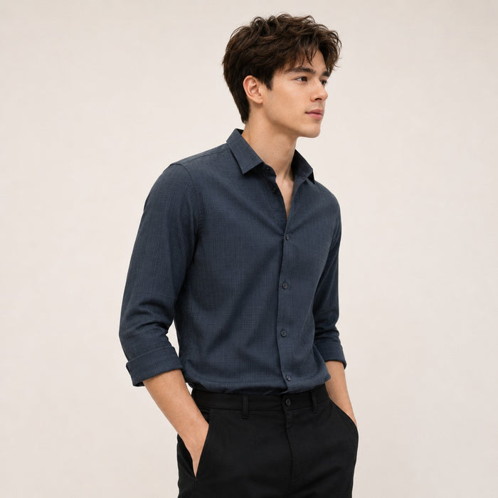 ARZO Midnight Blue Essential Shirt