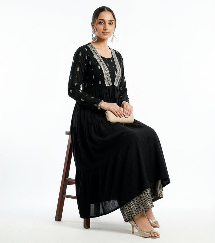 ARZO Midnight Grace Anarkali Suit