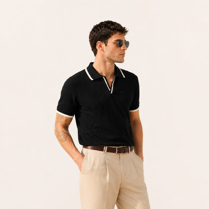 ARZO Noir Crest Polo