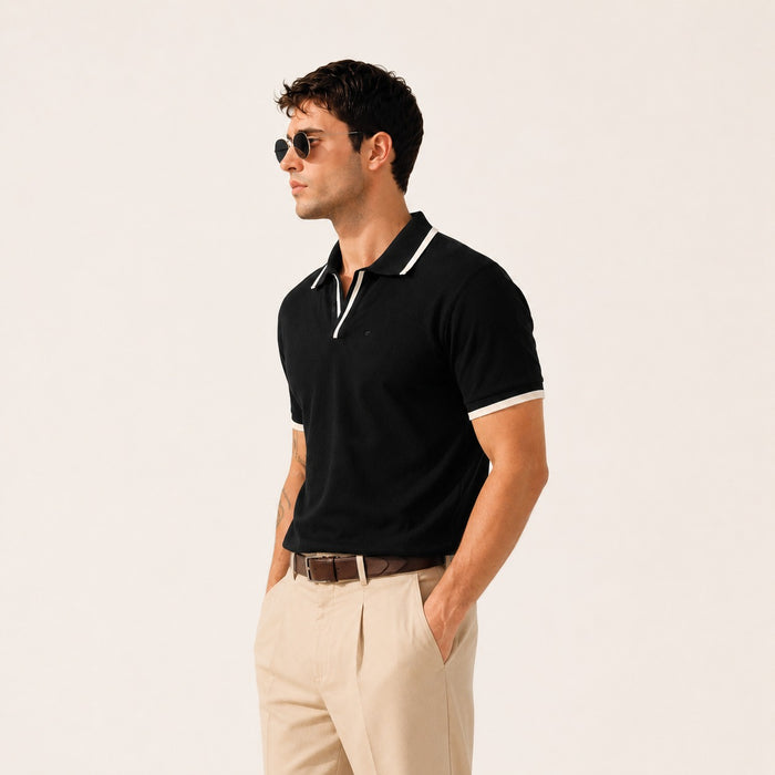 ARZO Noir Crest Polo