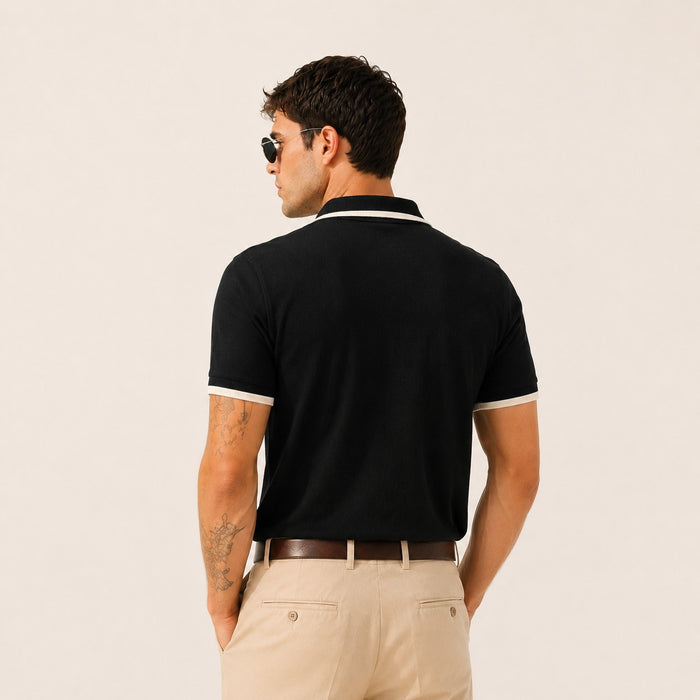 ARZO Noir Crest Polo
