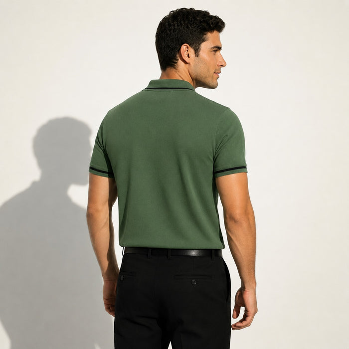 ARZO Olive Noir Signature Polo