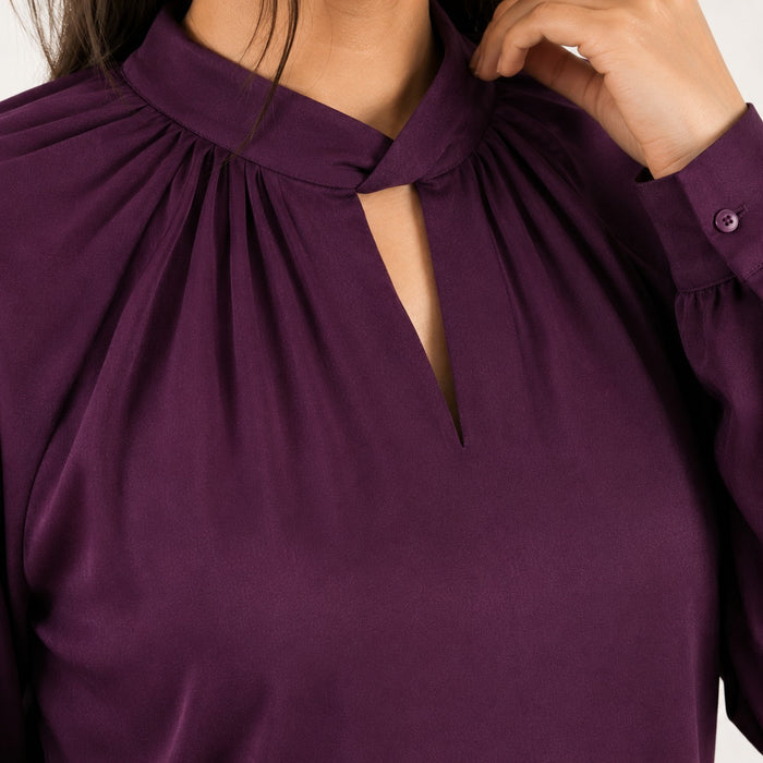 ARZO Plum Grace Top